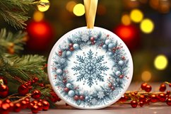 Round Christmas Ornament Sublimation|Clipart Product Image 1