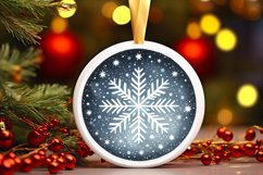 Round Christmas Ornament Sublimation|Clipart Product Image 3