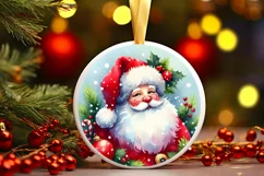 Watercolor Santa Christmas PNG Product Image 3