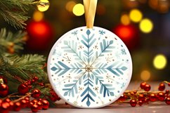 Round Christmas Ornament Sublimation|Clipart Product Image 3