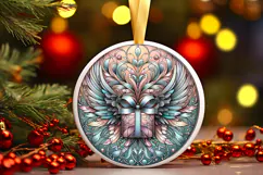Round Christmass Ornament PNG Product Image 1