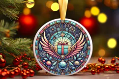 Round Christmass Ornament PNG Product Image 1