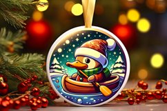 Round Christmas Ornament Sublimation|Clipart Product Image 1