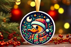 Round Christmas Ornament Sublimation|Clipart Product Image 1