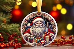 Round Christmas Ornament Sublimation|Clipart Product Image 1