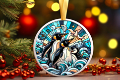 Round Christmass Ornament PNG Product Image 1