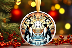 Round Christmass Ornament PNG Product Image 1