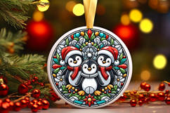 Round Christmass Ornament PNG Product Image 1