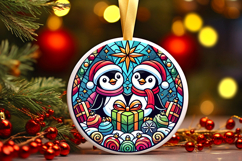 Round Christmass Ornament PNG Product Image 1
