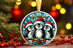 Round Christmass Ornament PNG Product Image 1