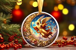 Round Christmas Ornament Sublimation|Clipart Product Image 1