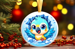Round Christmass Ornament PNG Product Image 1