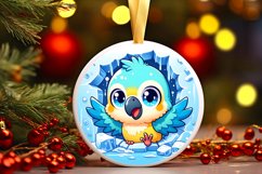 Round Christmas Ornament Sublimation|Clipart Product Image 1