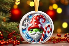 Round Christmas Ornament Sublimation|Clipart Product Image 1