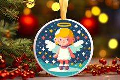 Round Christmass Ornament PNG Product Image 1