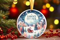 Christmas Santa's Helper Scene PNG Product Image 3