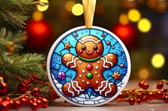 Round Christmas Ornament Sublimation|Clipart Product Image 1