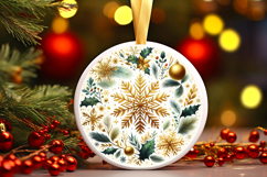 Round Christmass Ornament PNG Product Image 1