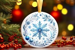 Round Christmas Ornament Sublimation|Clipart Product Image 1