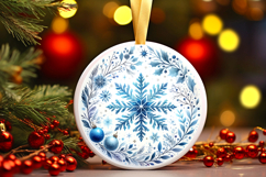 Round Christmass Ornament PNG Product Image 1