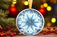 Round Christmas Ornament Sublimation|Clipart Product Image 3