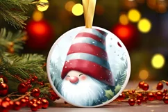 Watercolor Gnome Christmas PNG Product Image 3