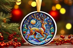 Round Christmas Ornament Sublimation|Clipart Product Image 1