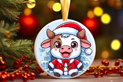 Round Christmas Ornament Sublimation|Clipart Product Image 1