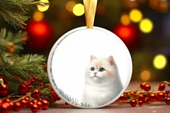 Adorable Winter Cat Christmas PNG Product Image 3
