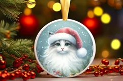 Adorable Winter Cat Christmas PNG Product Image 3