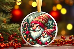 Round Christmas Ornament Sublimation|Clipart Product Image 1