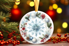 Round Christmass Ornament PNG Product Image 1