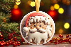 3D Santa Melting Winter PNG Product Image 3