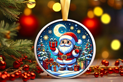 Round Christmass Ornament PNG Product Image 1