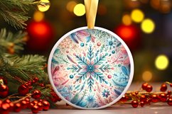 Round Christmas Ornament Sublimation|Clipart Product Image 3