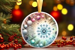 Round Christmas Ornament Sublimation|Clipart Product Image 3