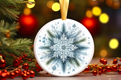 Round Christmass Ornament PNG Product Image 1