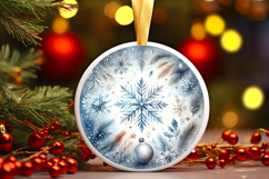 Round Christmass Ornament PNG Product Image 1