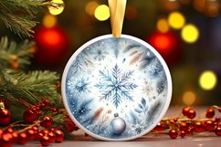 Round Christmas Ornament Sublimation|Clipart Product Image 3