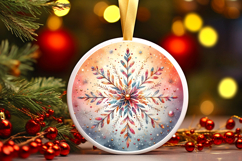 Round Christmass Ornament PNG Product Image 1