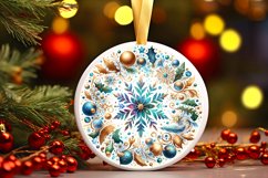 Round Christmas Ornament Sublimation|Clipart Product Image 3