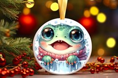 Round Christmas Ornament Sublimation|Clipart Product Image 1