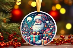 Round Christmas Ornament Sublimation|Clipart Product Image 1