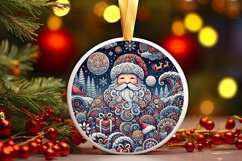 Round Christmas Ornament Sublimation|Clipart Product Image 1