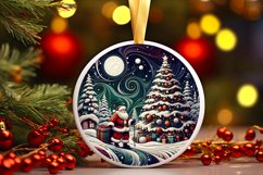 Round Christmas Ornament Sublimation|Clipart Product Image 1