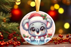 Round Christmas Ornament Sublimation|Clipart Product Image 1