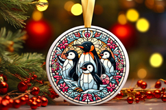 Round Christmass Ornament PNG Product Image 1