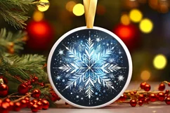 Round Christmas Ornament Sublimation|Clipart Product Image 3