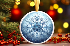 Round Christmass Ornament PNG Product Image 1