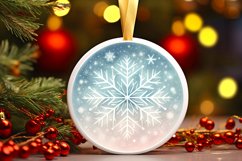 Round Christmas Ornament Sublimation|Clipart Product Image 1